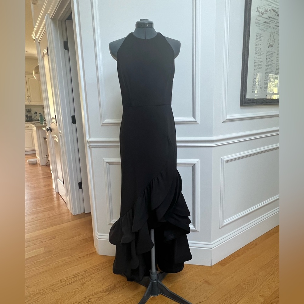 Black Evening Gown, size 8 Betsy & Adam